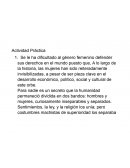 Actividad Práctica. El feminismo