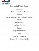Estadística Aplicada a la investigación social 1