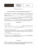 Contrato laboral de cocina