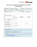 Evaluación Sumativa Nº1: CONTROL DE GESTIÓN ESTRATÉGICO