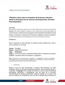 Reflexión crítica sobre la naturaleza del fenómeno educativo desde la perspectiva de las ciencias contemporáneas