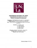 Paciente adulto joven cursando posquirúrgico de neumotórax espontaneo