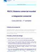 Sistema comercial mundial e integración comercial
