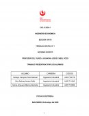 INGENIERÍA ECONÓMICA TRABAJO GRUPAL Nº 1 INFORME ESCRITO