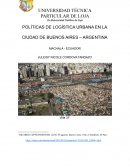 POLÍTICAS DE LOGÍSTICA URBANA EN LA CIUDAD DE BUENOS AIRES – ARGENTINA