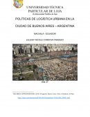 POLÍTICAS DE LOGÍSTICA URBANA EN LA CIUDAD DE BUENOS AIRES – ARGENTINA