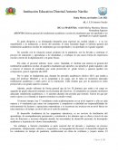 Informe general de los aprobados y no aprobado para el grado tercero