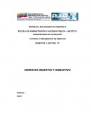 DERECHO OBJETIVO Y SUBJETIVO