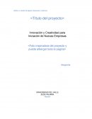 Innovación y Creatividad para Iniciación de Nuevas Empresas