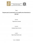 Programa para la presentación de una gráfica Inter dimensional en MATLAB