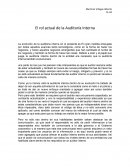 El rol actual de la Auditoría Interna