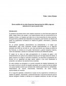 ANÁLISIS CRISIS FINANCIERA 2008