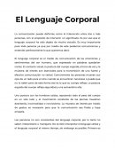 El Lenguaje Corporal