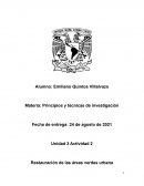 Restauración de las áreas verdes urbana