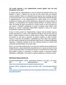 ¿Se puede aprender a ser independiente cuando alguien más nos está enseñando?