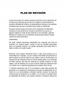 El plan de revisión de nuestro proyecto productivo