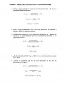 PROBLEMAS DE DISOUCION Y CONCENTRACIONES