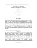 Cinetica enzimatica sobre jugo de mango