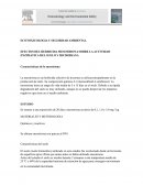 ECOTOXICOLOGIA Y SEGURIDAD AMBIENTAL