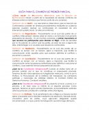 GUÍA PARA EL EXAMEN DE PRIMER PARCIAL