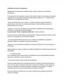 Conflictos de la ley de competencia