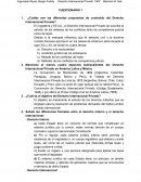 Cuestionario de Derecho Internacional Privado