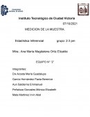 Medicion de la muestra