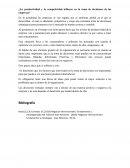 ¿La productividad y la competividad influyen en la toma de decisiones de las empresas?