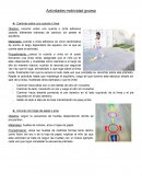 Actividades motricidad gruesa. Actividades de coordinación