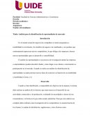 Análisis para la identificación de oportunidades de mercado