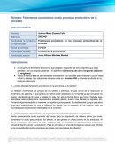 Fenómenos económicos en los procesos productivos de la sociedad