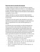 Resumen para la prueba de lenguaje