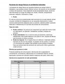 Factores de riesgo físicos en ambientes laborales