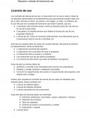 Ejemplo de licencias de uso
