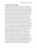 El valor moral del trabajo
