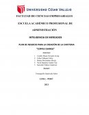 PLAN DE NEGOCIO PARA LA CREACIÓN DE LA CAFETERIA “COFFEE CHARGE”