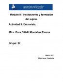 Entrevista teoricos de la educacion