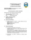 FICHA DE TRABAJO DE LA OBRA LITERARIA "ALIENACIÓN