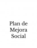 Plan de Mejora Social
