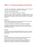 Técnicas de recopilación de Información