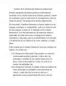 Análisis de la información financiera empresarial