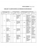 ANÁLISIS Y CLASIFICACIÓN DE LOS RIESGOS OCUPACIONALES