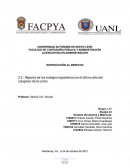 Reporte de los trabajos legislativos en el último año del congreso de la unión