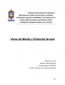 Voces de mando y protocolo de aula