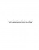 Conceptos básicos de las actividades físicas y su ejecución como uno de los fundamentos para una vida saludable