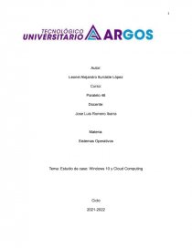 Estudio de caso: Windows 10 y Cloud Computing. Página 1