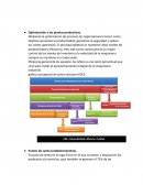 Optimización a las plantas productivas