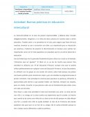 Actividad: Buenas prácticas en educación intercultural