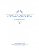 RESEÑA DE AGENDA 2030 Para el desarrollo sostenible