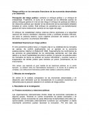 Riesgo político en los mercados financieros de las economías desarrolladas y en desarrollo